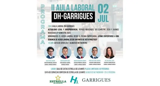 Imagen del cartel presentando la II edici&oacute;n del Aula Laboral.