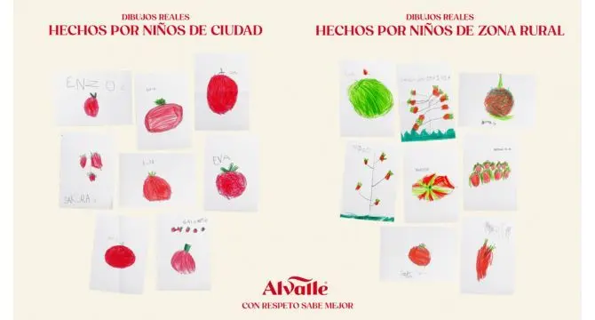 Alvalle realiza un experimento educativo con ni&ntilde;os para mostrar las distintas variedades de tomates de sus gazpachos.