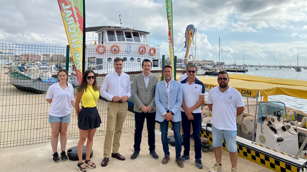 Inauguraci&oacute;n del nuevo servicio de transporte en el puerto de Lo Pag&aacute;n (San Pedro del Pinatar).