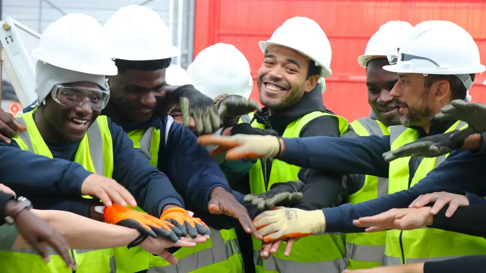 Alumnado de la Fundaci&oacute;n Laboral de la Construcci&oacute;n.