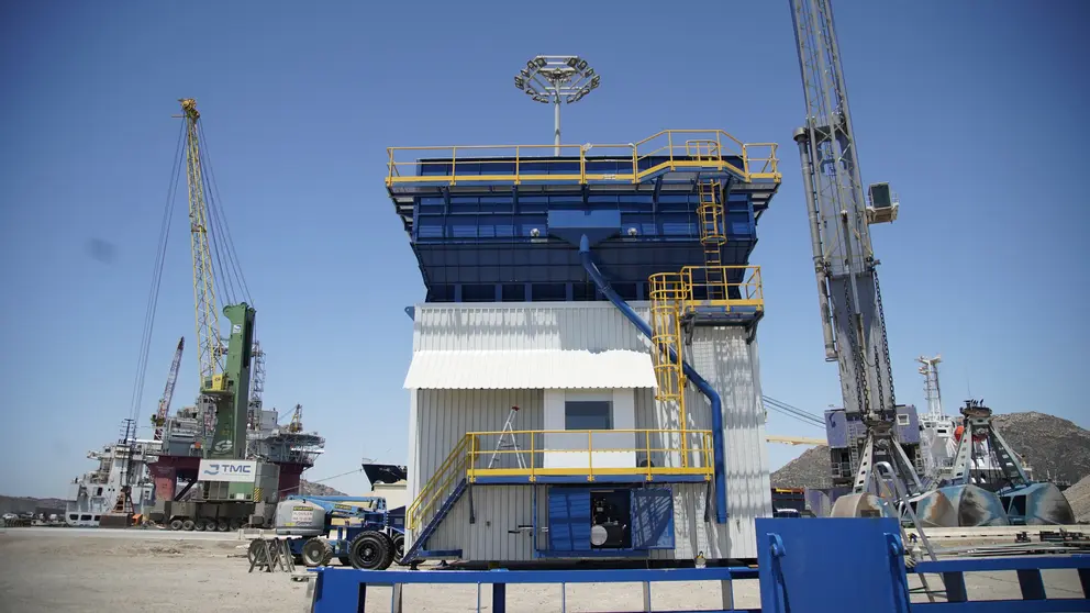 Imagen de la nueva tolva semiecol&oacute;gica inteligente de Terminal Mar&iacute;tima de Cartagena.