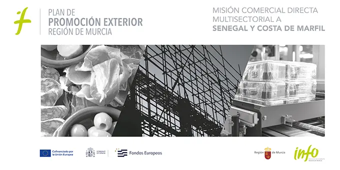 Cartel de la misi&oacute;n comercial a Senegal y Costa de Marfil.