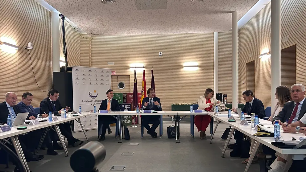 Imagen durante el Consejo de Administraci&oacute;n de la Autoridad Portuaria de Cartagena.