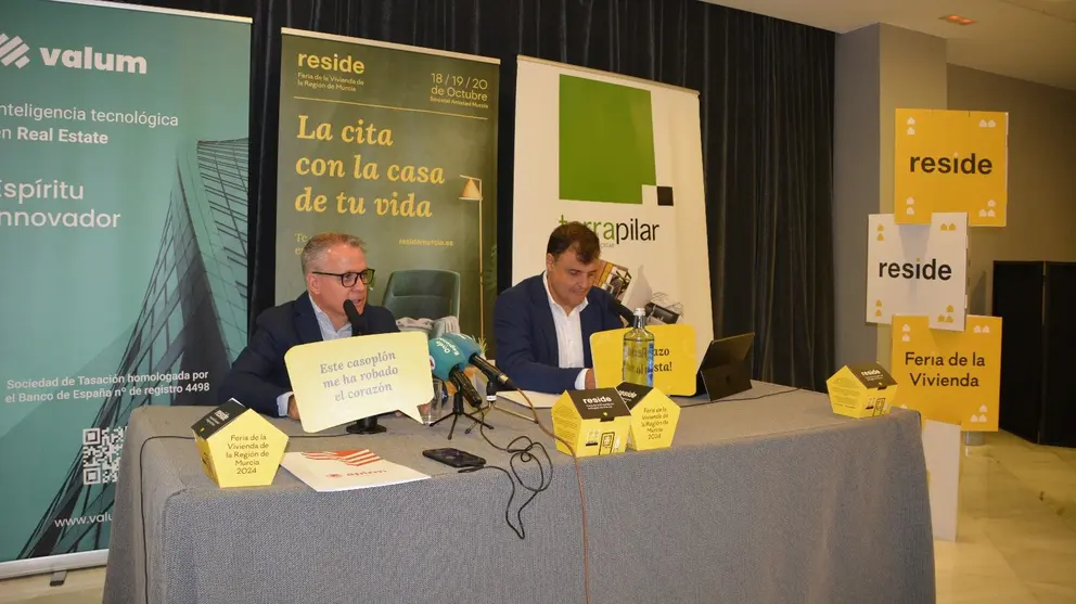 Presentaci&oacute;n de la nueva edici&oacute;n de la Feria de la Vivienda de la Regi&oacute;n de Murcia, Reside 2024.