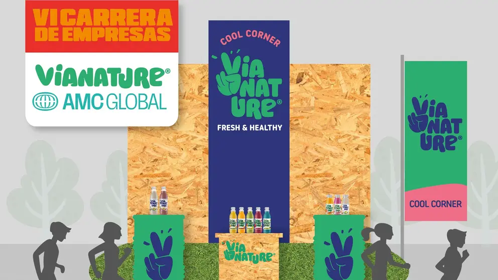 Cartel de Vianature para la Carrera de Empresas de Murcia.