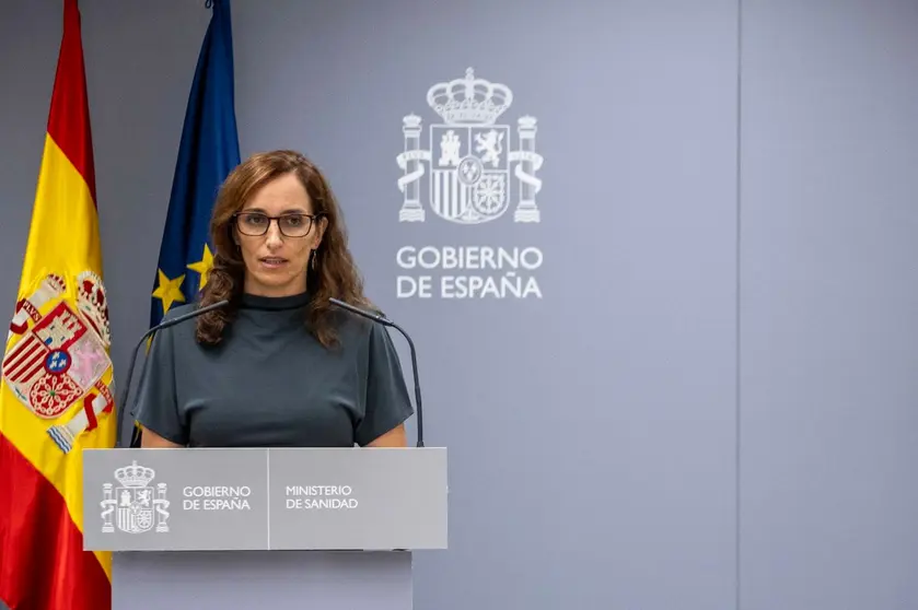 Imagen de la ministra M&oacute;nica Garc&iacute;a. (Ministerio de Sanidad)