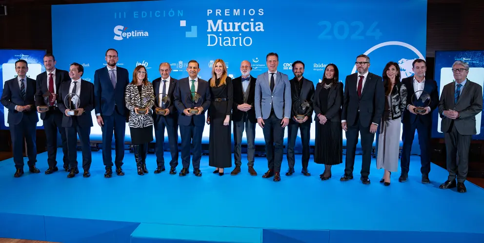 Imagen de los ganadores de la III Edici&oacute;n de los Premios Murcia Diario.