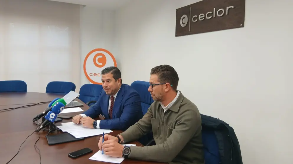El presidente de Ceclor, Juan J&oacute;dar, junto al presidente de Ucecon, Juan Francisco Garc&iacute;a. (Ceclor)