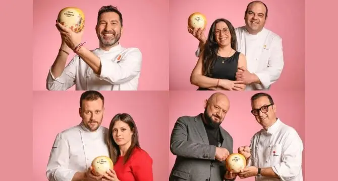 Imagen de los establecimientos reconocidos, empezando por arriba a la izquierda: Local de Ensayo; Casa Borrego (arriba derecha); Estirpe (abajo izquierda); y La Tropical (abajo derecha). (Gu&iacute;a Repsol 2025)