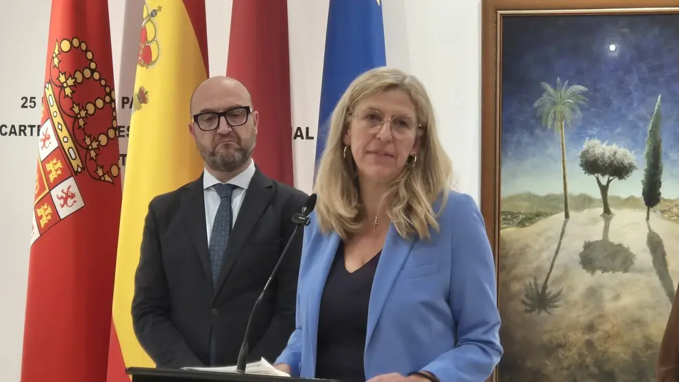 Mercedes Bernab&eacute; en la Junta de Gobierno. (Ayuntamiento de Murcia)