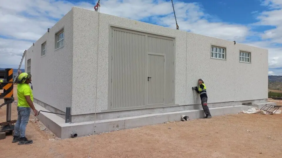 Obras de la nueva subestaci&oacute;n de Red El&eacute;ctrica en Abanilla. (Red El&eacute;ctrica/Web)