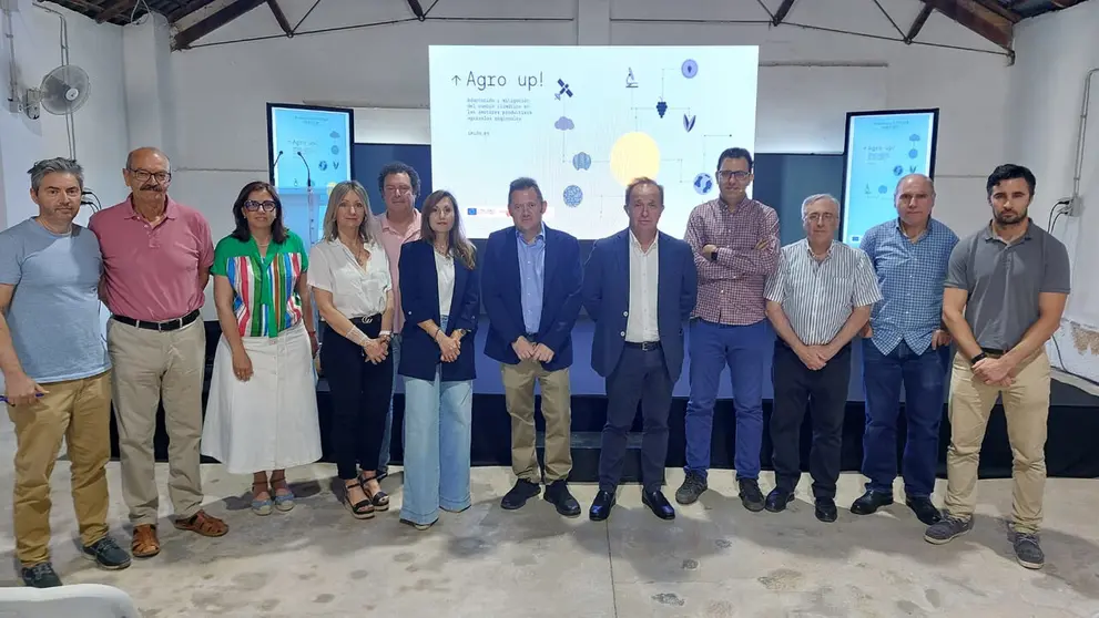 Imagen de la jornada del proyecto FEDER AGRO UP! que se celebr&oacute; en el Imida. (CARM)