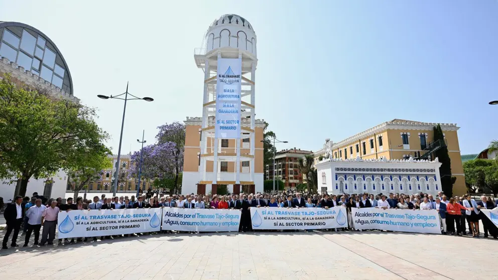 Acto en defensa del trasvase Tajo-Segura en Murcia. (Ayuntamiento de Cartagena)