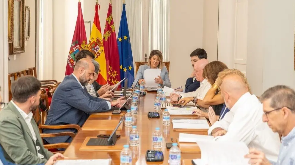 Reuni&oacute;n de la junta de gobierno local. (Ayuntamiento de Cartagena)