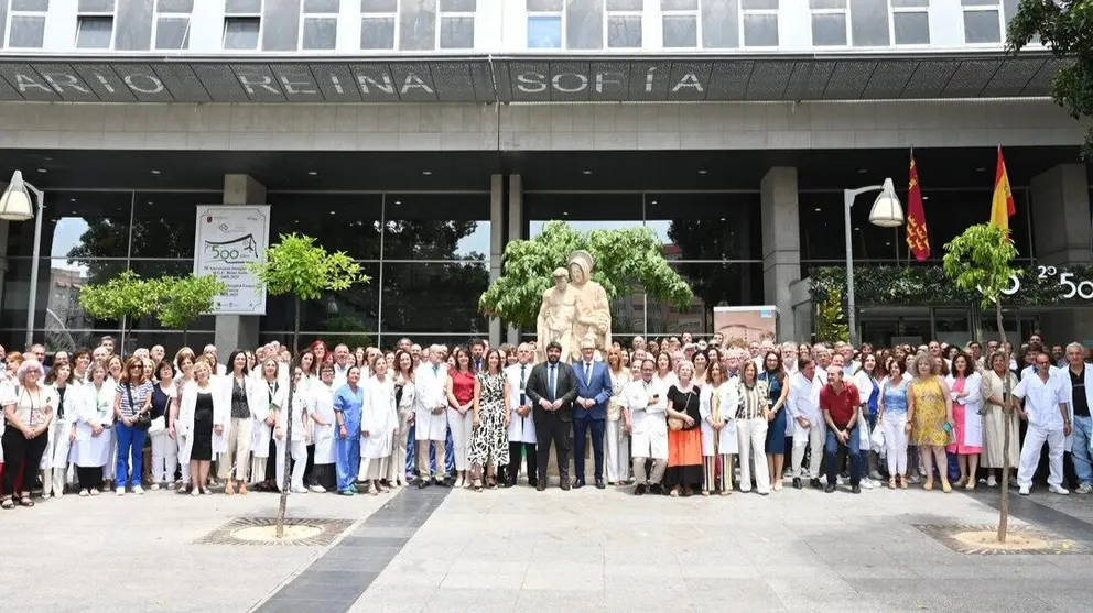 El presidente de la Comunidad, Fernando L&oacute;pez Miras, clausura el acto de presentaci&oacute;n del programa de actividades con motivo del 20&ordm; aniversario del Hospital Reina Sof&iacute;a de Murcia y 500&ordm; del Hospital General de Murcia. (CARM)