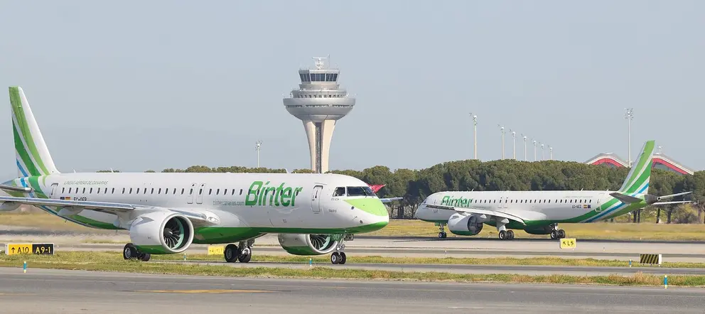 Aviones de Binter en Corvera. (Binter)