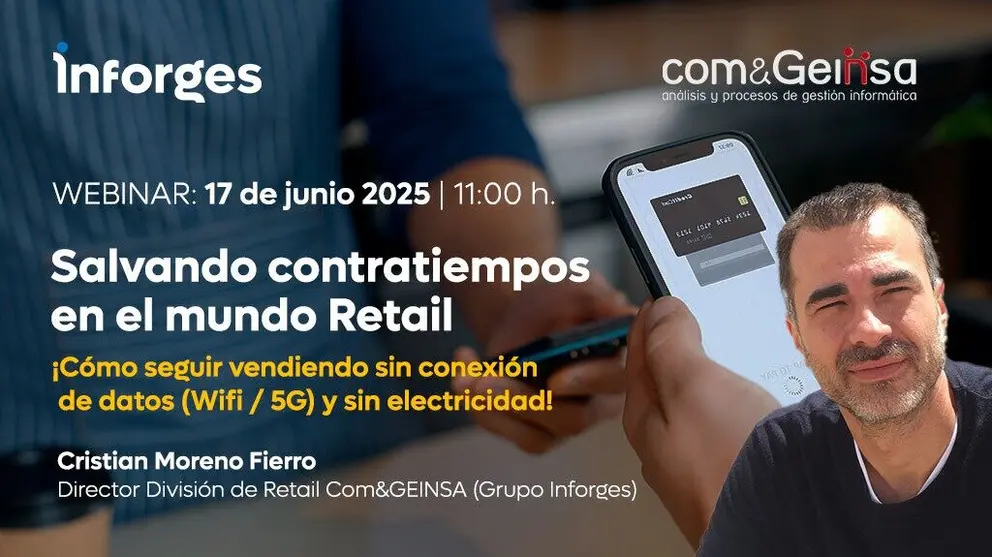Cartel del webinar de Inforges. (Agencia Weekend)