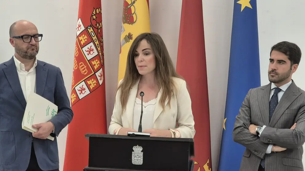 Rueda de prensa posterior a la Junta de Gobierno del ayuntamiento de Murcia. (Ayuntamiento de Murcia)