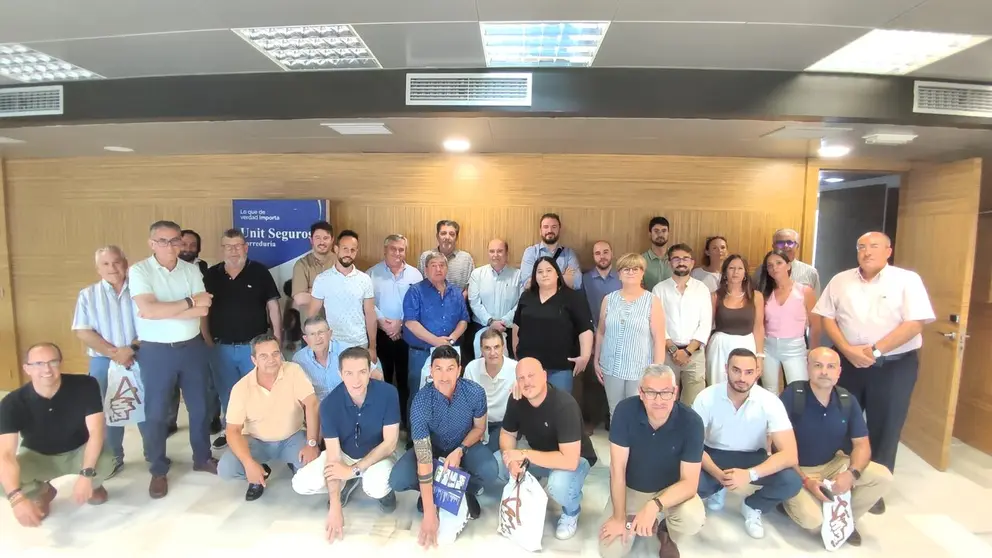 Reuni&oacute;n de directores de Unit Seguros en el centro de negocios Marla Center de Murcia. (Unit Seguros)