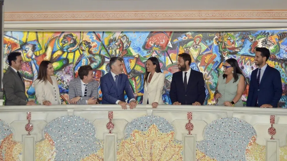La consejera Carmen Conesa y su equipo, en la Asamblea Regional para la presentaci&oacute;n de los presupuestos de Turismo, Cultura, Juventud y Deportes.&nbsp;(CARM)