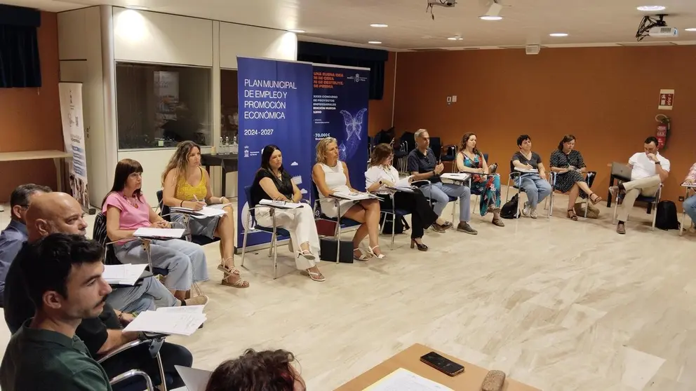 Imagen del jurado durante la tercera y &uacute;ltima sesi&oacute;n de presentaciones del XXXIII Concurso de Proyectos Empresariales de Murcia. (Ayuntamiento de Murcia)