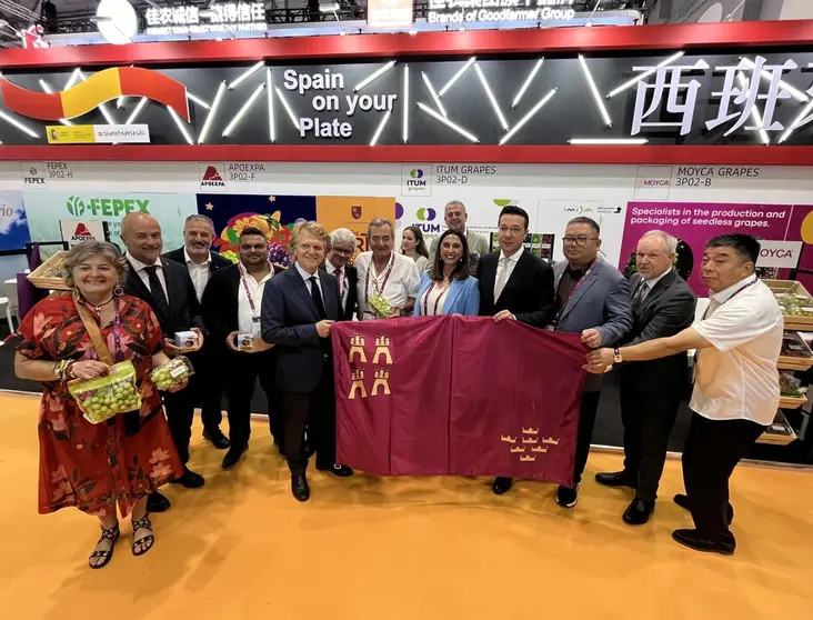 Un momento del anuncio de la celebraci&oacute;n Congreso uva mesa en la Regi&oacute;n de Murcia en 2026. (CARM)