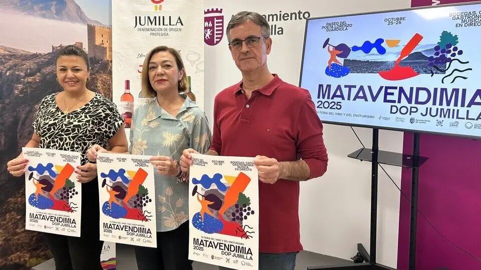 Imagen durante la presentaci&oacute;n de la feria. (DOP Jumilla)