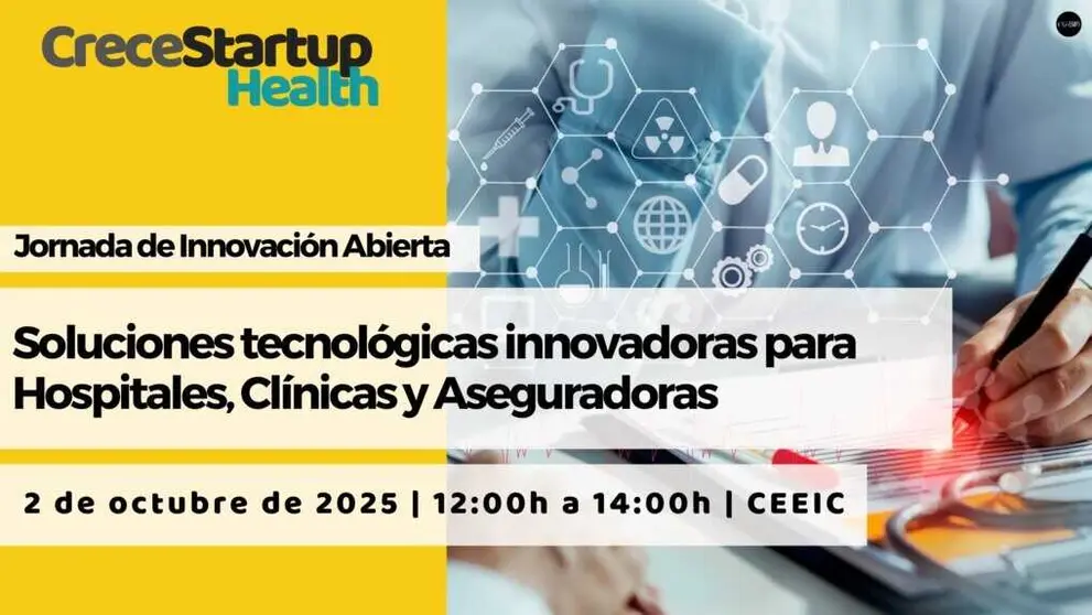 Cartel de CreceStartup Health. (CEEIC)