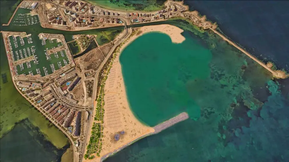 Vista a&eacute;rea de Puerto Mayor. (Miteco)