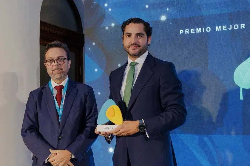Ignacio S&aacute;nchez-Gal&aacute;n Garc&iacute;a-Tabernero (Iberdrola) y Gonzalo Fornos (AERCE).