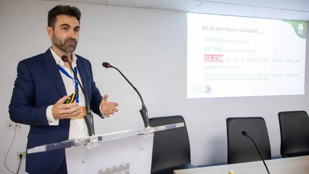 Nacho Satorre, director de Operaciones de Hefame, durante la jornada. (Hefame)