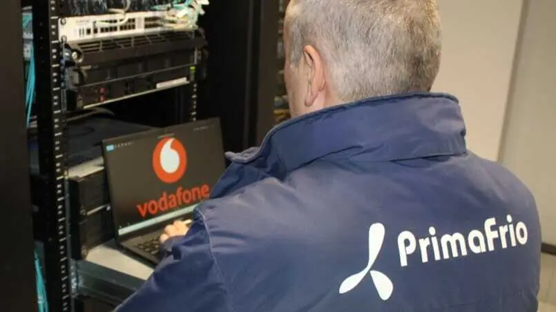 Herramientas de ciberseguridad de  Vodafone en Primafrio. (Primafrio)