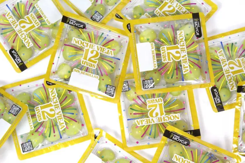 El nuevo packaging permitir&aacute; disfrutar de las uvas de Moyca en Nochevieja