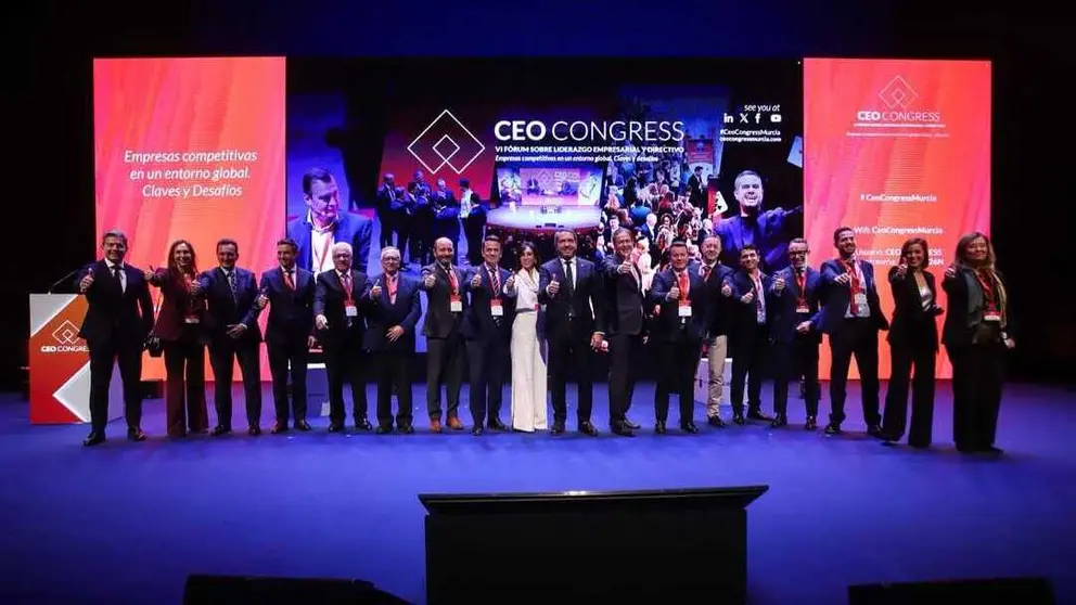 Imagen de familia en el sexto CEO Congress Murcia. (CEO Congress)