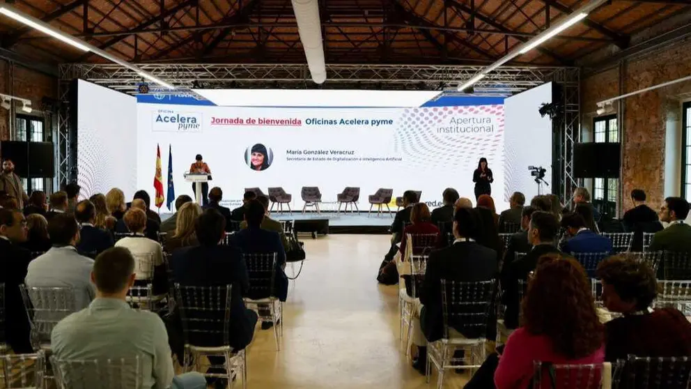 Intervenci&oacute;n de Mar&iacute;a Gonz&aacute;lez Veracruz en el evento. (Gobierno Regi&oacute;n de Murcia)