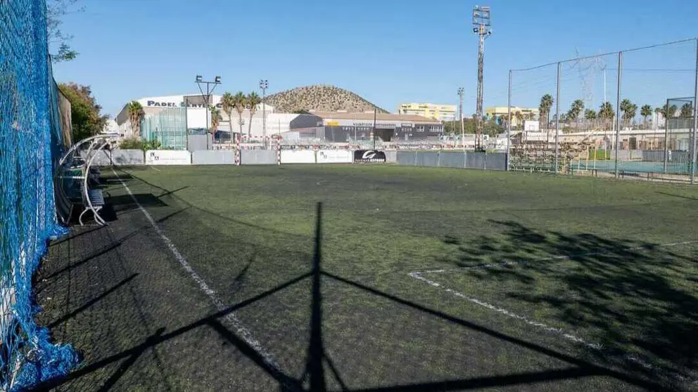 Campo de F&uacute;tbol 5 del G&oacute;mez Meseguer. (Ayuntamiento de Cartagena)