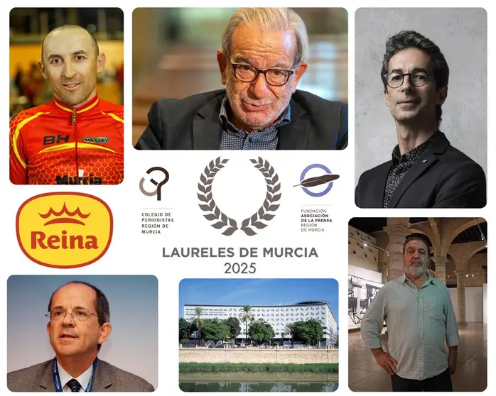 Ganadores de los Laureles de Murcia 2025. (Colegio Oficial de Periodistas de la Regi&oacute;n de Murcia)