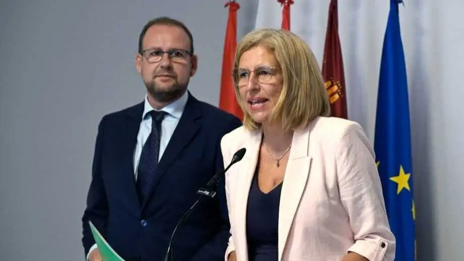 La concejal de Gobierno Abierto del consistorio murciano, Mercedes Bernab&eacute;, en rueda de prensa. (Ayuntamiento de Murcia)