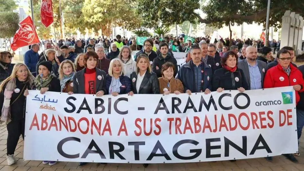 Imagen de la movilizaci&oacute;n. (Ayuntamiento de Cartagena)