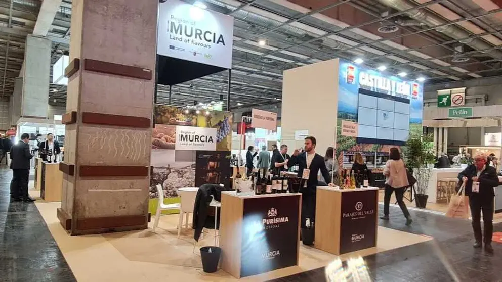 Stand de la Regi&oacute;n en&nbsp;Wine Paris & Vinexpo. (CARM)