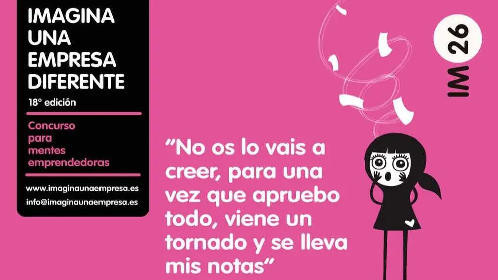Parte del cartel del concurso &lsquo;Imagina una empresa diferente&rsquo;. (CARM)