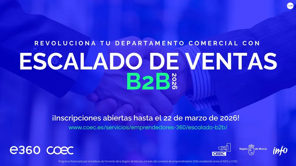 Cartel de la octava edici&oacute;n de &lsquo;Escalado B2B&rsquo;. (COEC)