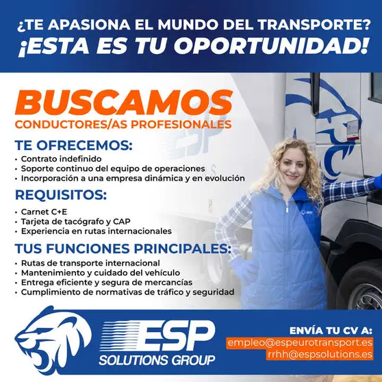 Cartel de la oferta de empleo de ESP Solutions. (ESP Solutions)