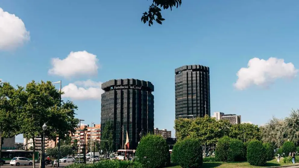 Exterior del edificio corporativo de la entidad en Barcelona. (CaixaBank)