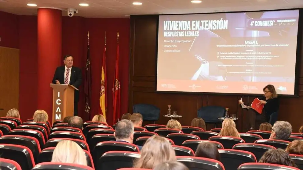 Un momento del 'Congreso Vivienda en Tensi&oacute;n: el Derecho a la propiedad, ocupaci&oacute;n, vulnerabilidad y respuesta legal'. (Fidedigno)