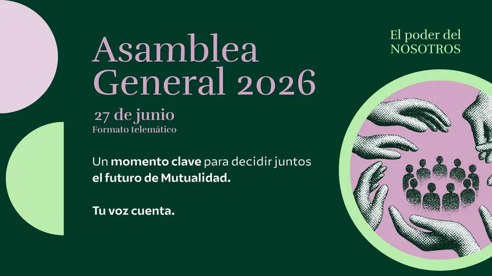 Cartel de la Asamblea General de Mutualidad. (Mutualidad)