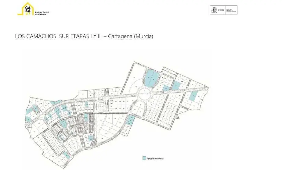 Terrenos que Casa 47 vende en  el Parque Empresarial &lsquo;Los Camachos Sur Etapas I y II&rsquo; (Delegaci&oacute;n del Gobierno en la Regi&oacute;n de Murcia)