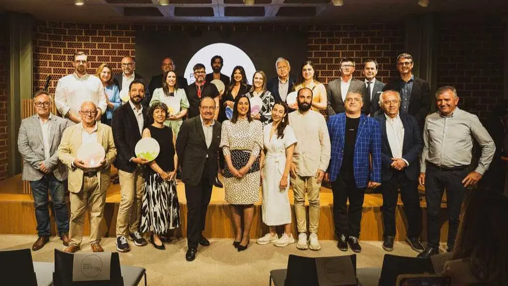 Imagen de familia con los ganadores de los I Premios Originales Regi&oacute;n de Murcia. (Casa Jaleos)