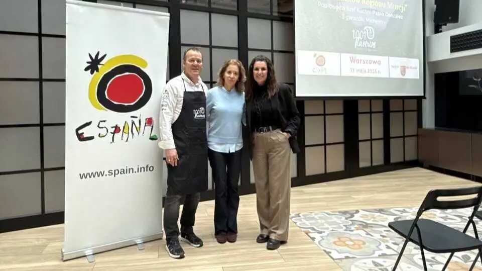 Delegaci&oacute;n regional en el espacio gastron&oacute;mico y de talleres culinarios &lsquo;Foodie City Varsovia&rsquo;. (CARM)