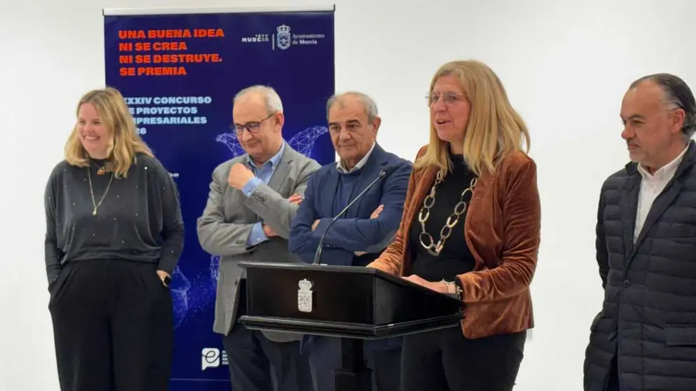 Imagen durante la presentaci&oacute;n del concurso. (Ayuntamiento de Murcia)